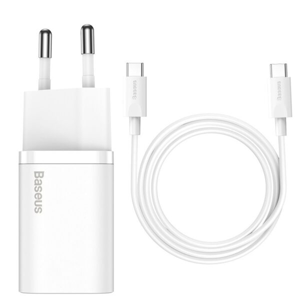 Зарядно устройство Baseus Super Si в комплект с USB C кабел 25W (TZCCSUP-L02)