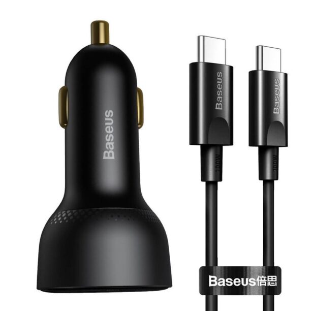 Зарядно устройство Baseus Superme Digital Display в комплект с USB C кабел (TZCCZX-01)