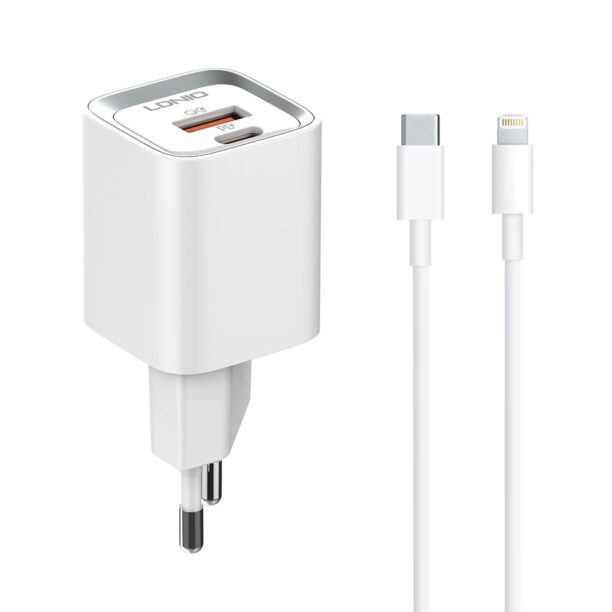 Зарядно устройство LDNIO A2318C от контакт към 1x USB Type-C (ж)