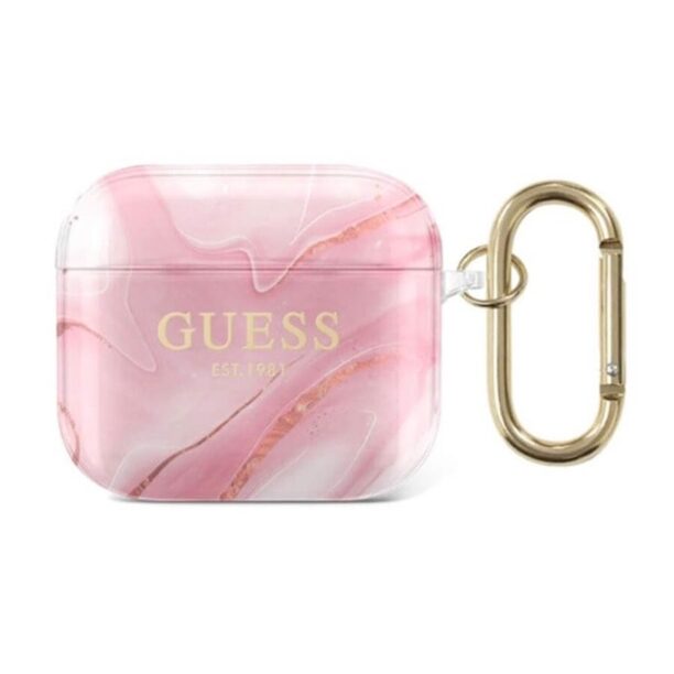 Защитен калъф Guess AirPods 3 Shiny Marble Silicone Case