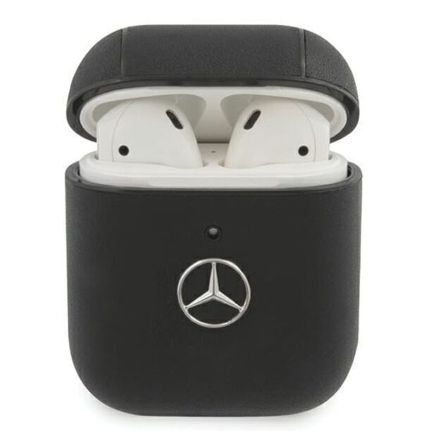 Защитен калъф Mercedes-Benz Signature Leather за Apple Airpods / Apple Airpods 2