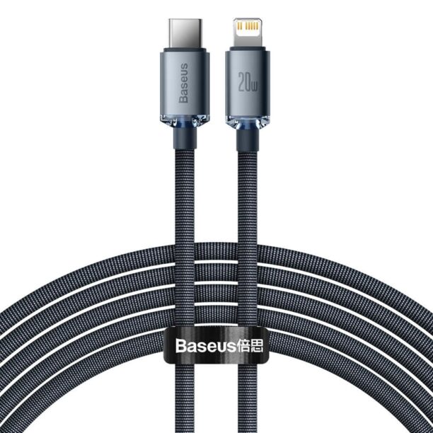 Кабел Baseus Crystal Shine USB-C to Lightning Cable PD 20W (CAJY000301)