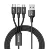 Кабел Baseus Rapid 3-in-1 USB Cable (CAMLT-SU01)