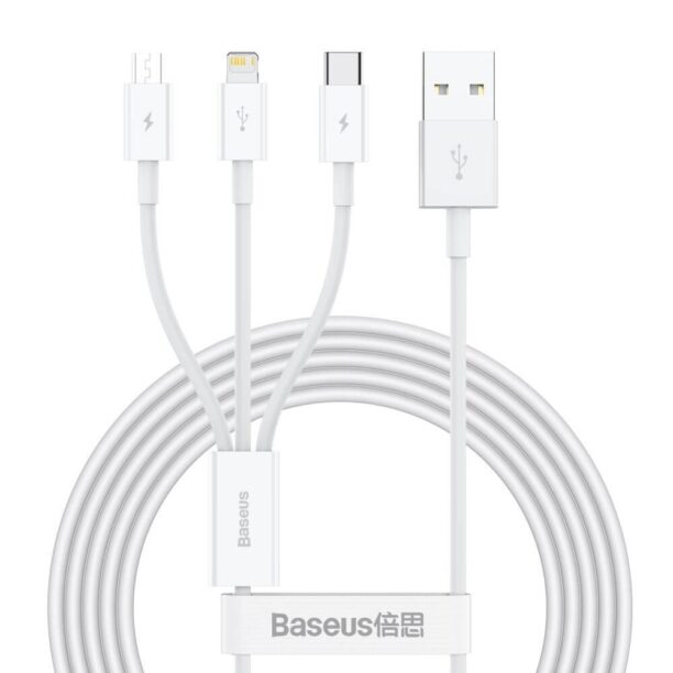 Кабел Baseus Superior 3-in-1 USB Cable (CAMLTYS-02)