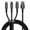 Кабел Baseus Tungsten 3-in-1 USB Cable (CAMLTWJ-01)