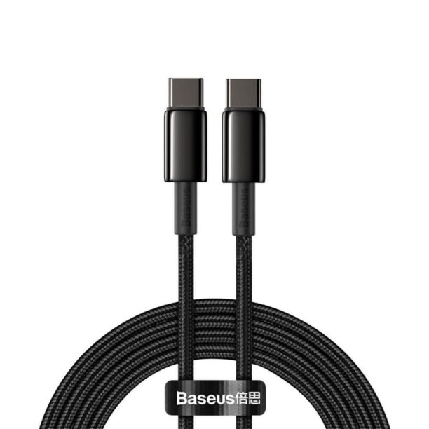 Кабел Baseus Tungsten Gold USB-C to USB-C Cable (CATWJ-A01)