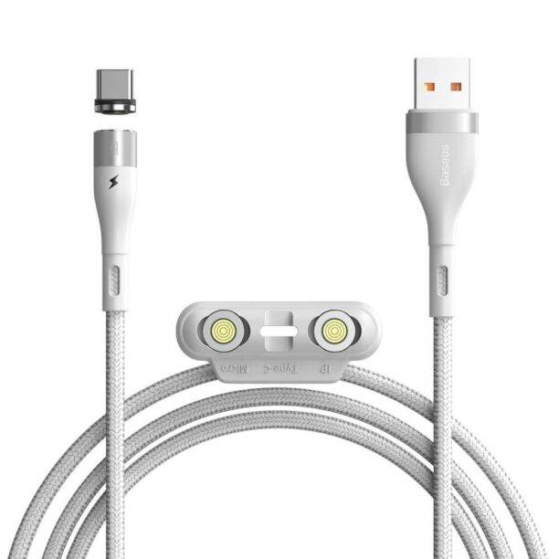 Кабел Baseus Zinc Magnetic Safe Fast Charging Data Cable (CA1T3-A02)