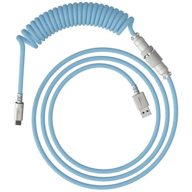 Кабел за клавиатура HyperX Coiled Cable Light Blue-White (6J680AA)