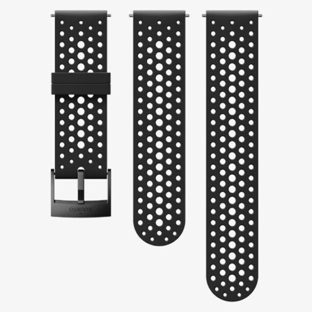 Каишка Suunto 24 ATH1 SILICONE STRAP BLACK/BLACK S+M