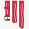 Каишка Suunto 24 ATH1 SILICONE STRAP RED/GREY S+M