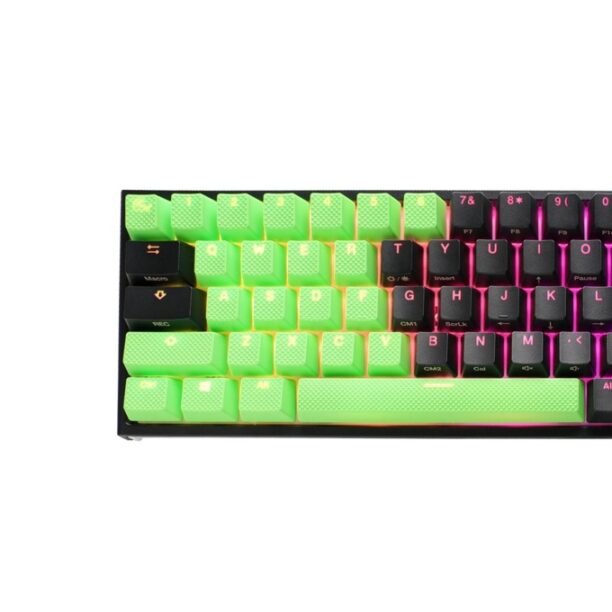 Капачки за механична клавиатура Ducky Green 31-Keycap Set Rubber Backlit Double-Shot US Layout цена