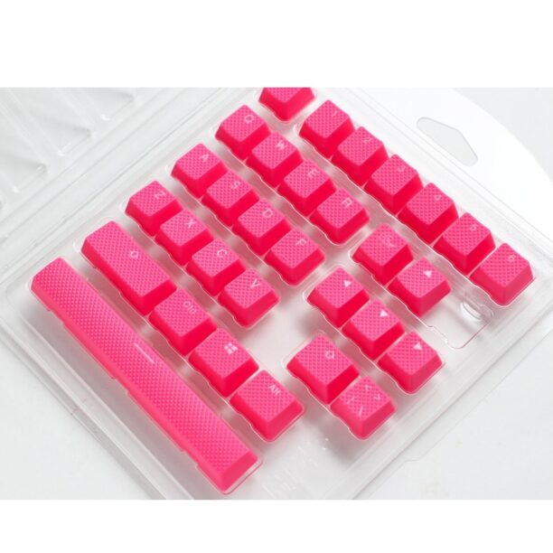 Капачки за механична клавиатура Ducky Pink 31-Keycap Set Rubber Backlit Double-Shot US Layout