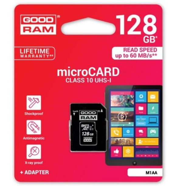 Карта памет 128GB microSDXC с адаптер