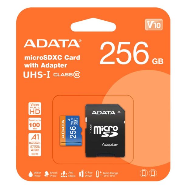 Карта памет 256GB microSDHC с адаптер