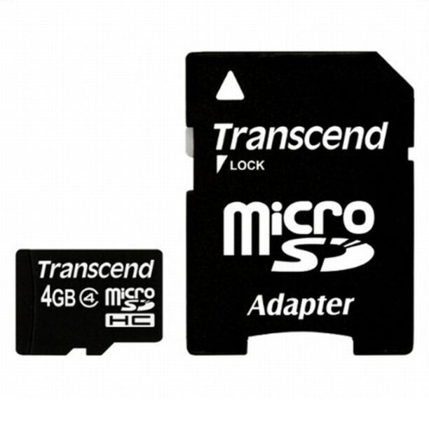 Карта памет 4GB microSDHC с адаптер