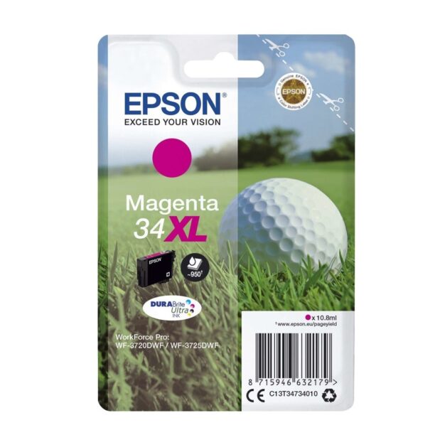 Касета EPSON FORCE PRO Magenta 10.8ml T34734010 цена