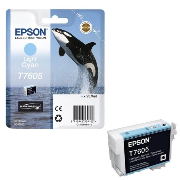 Касета за Epson SureColor SC-P600 - Light Cyan - T7605 - P№ C13T76094010 - 25.9ml цена