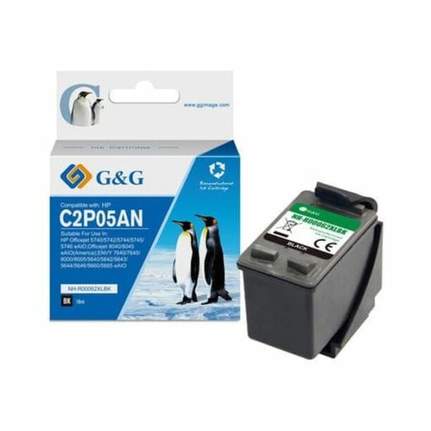 Касета за HP OfficeJet 250 Series/OfficeJet 5700 Series/OfficeJet 8000 Series/Envy 5600 Series/Envy 7600 Series - Black - R062BK - G&G - Неоригинална