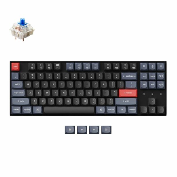 Клавиатура Keychron K8 Pro TKL Gateron G Pro(Hot Swappable) Blue Switch RGB Backlight Aluminium Frame