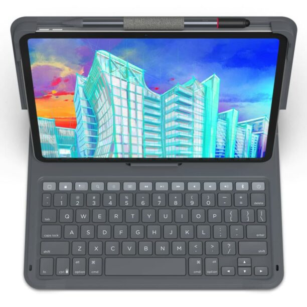 Клавиатура ZAGG Messenger Folio 2 Charcoal UK за таблет Apple-iPad 10.9 (10th Gen)