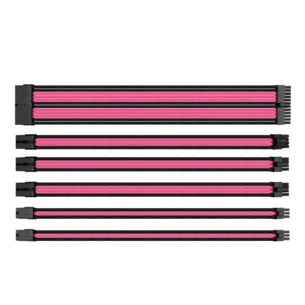 Комплект захранващи кабели Thermaltake TtMod комплект Extension Black/Pink