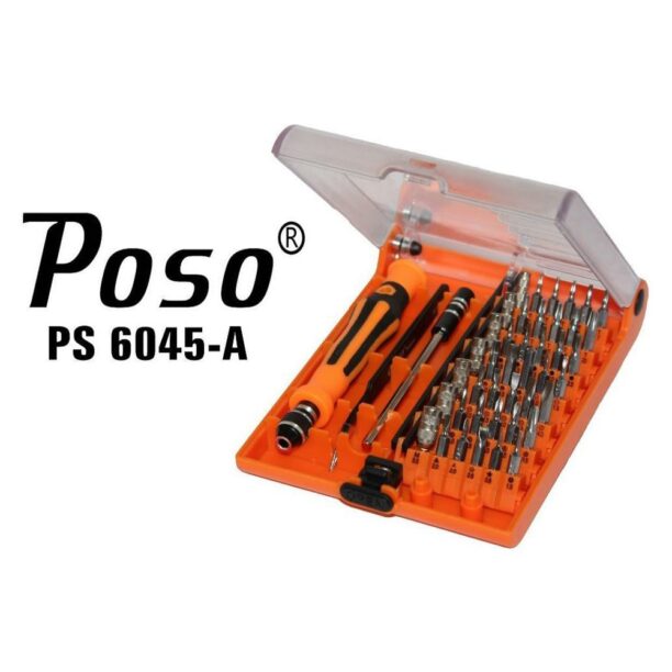 Комплект отвертка и накрайници Poso PS6045-A