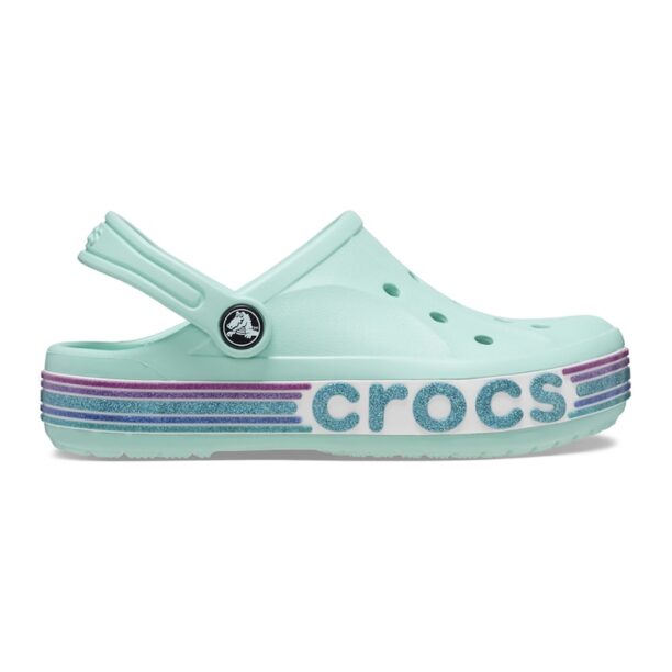 Крокс с брокатена дъга и лого Crocs