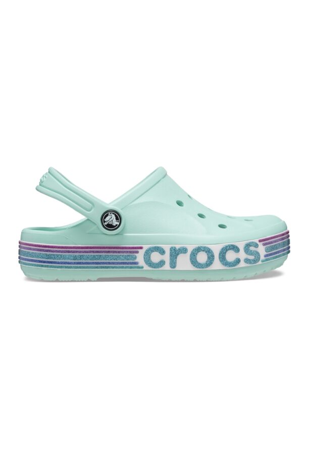 Крокс с брокатена дъга и лого Crocs