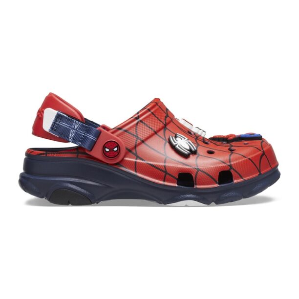 Крокс с каишка на петата и шарка на Spiderman Crocs