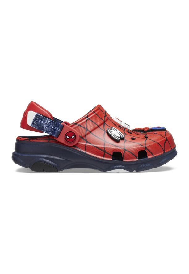 Крокс с каишка на петата и шарка на Spiderman Crocs