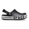 Крокс с отворена пета и релефно лого на подметката Crocs