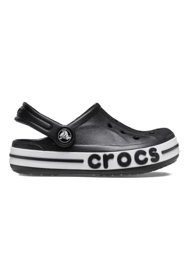 Крокс с отворена пета и релефно лого на подметката Crocs