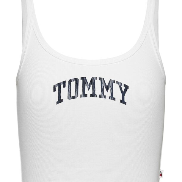 Къс рипсен топ Tommy Jeans