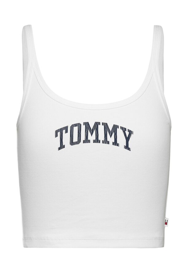 Къс рипсен топ Tommy Jeans