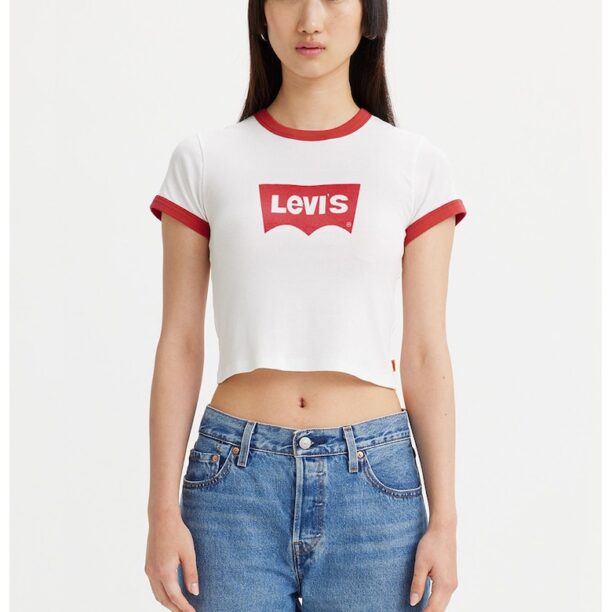 Къса тениска по тялото Levis