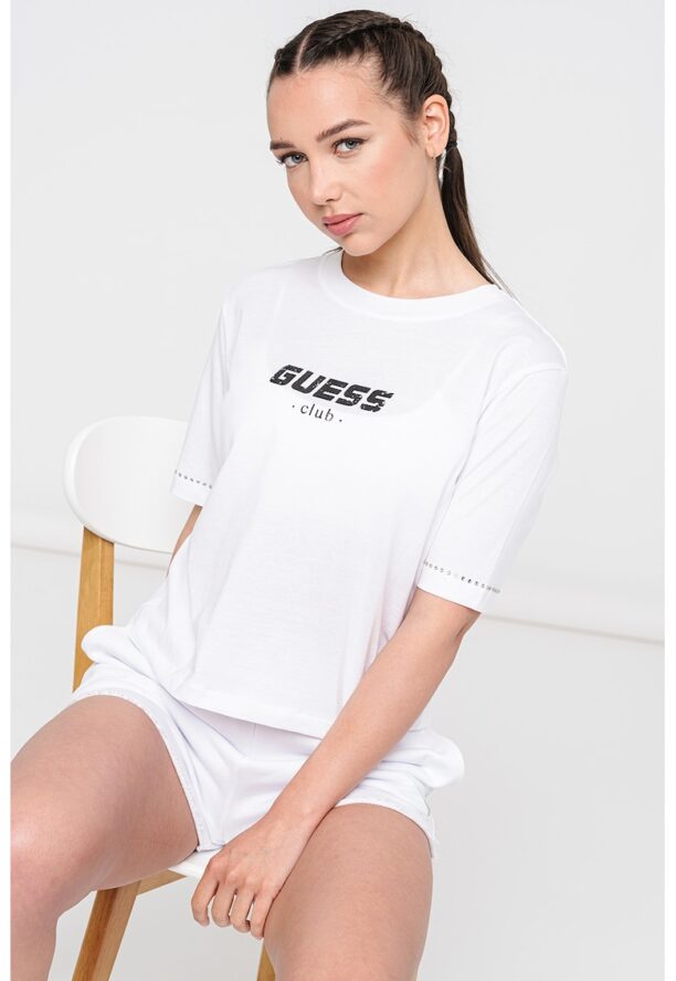 Къса фитнес тениска GUESS