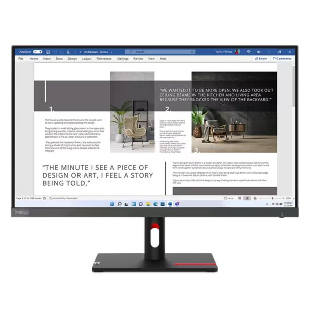 Монитор Lenovo ThinkVision S27i-30 (63DFKAT4EU)