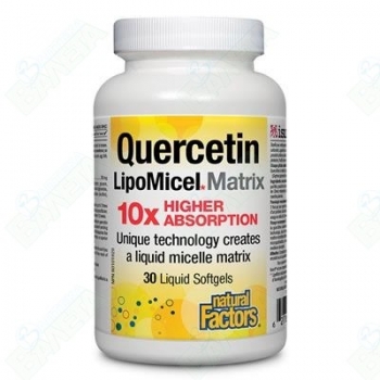 НЕЙЧЪРАЛ ФАКТОРС КВЕРЦЕТИН липомицел капс. 250 мг х 30 цена
