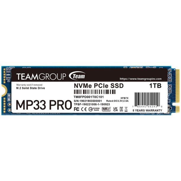 Памет SSD 1TB TeamGroup MP33 PRO