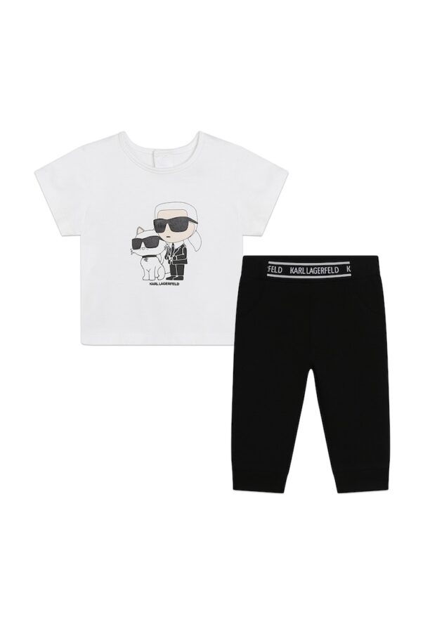 Памучна тениска и клин KARL LAGERFELD KIDS