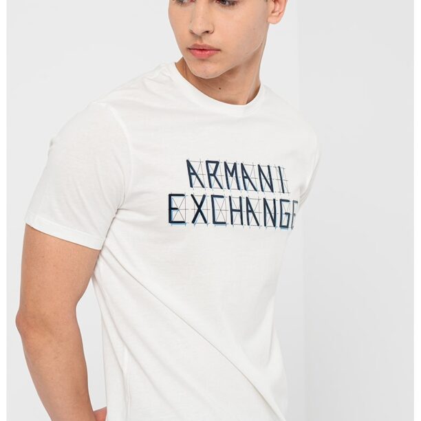 Памучна тениска с лого ARMANI EXCHANGE