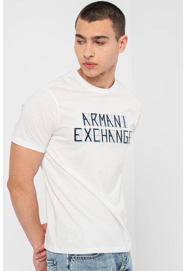 Памучна тениска с лого ARMANI EXCHANGE