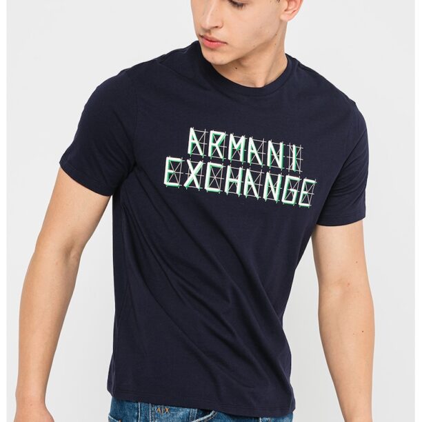 Памучна тениска с лого ARMANI EXCHANGE