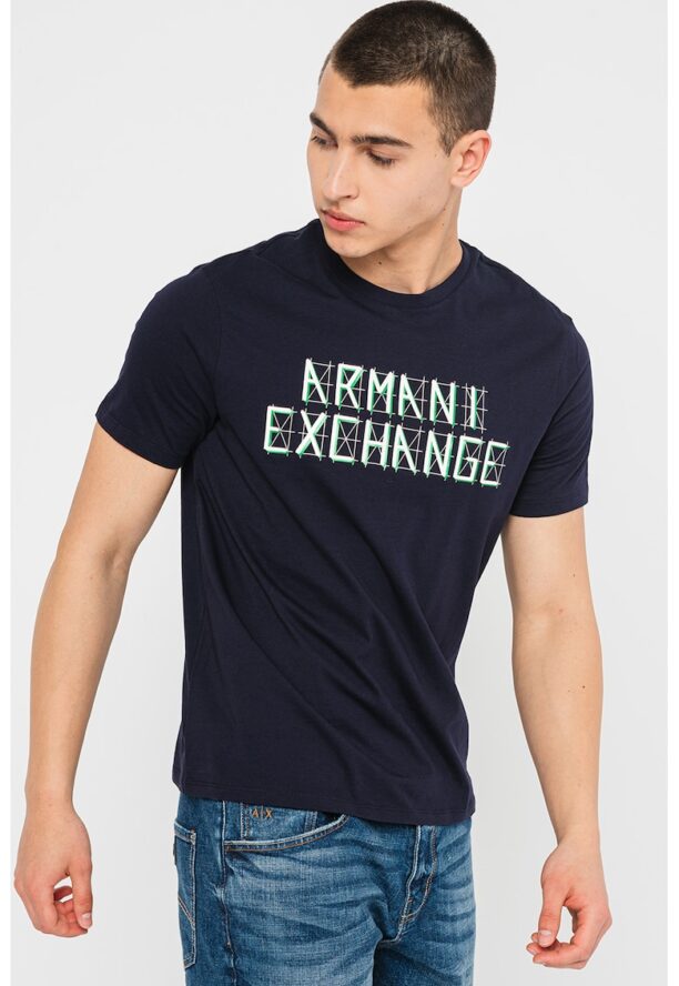 Памучна тениска с лого ARMANI EXCHANGE