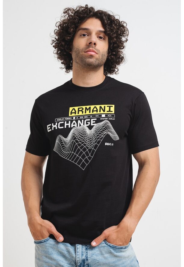 Памучна тениска с лого ARMANI EXCHANGE