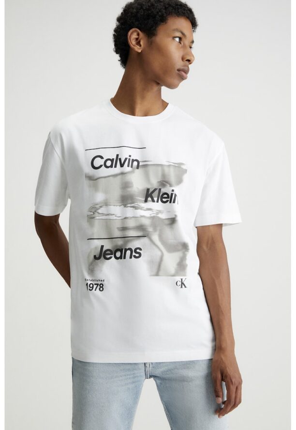 Памучна тениска с лого CALVIN KLEIN JEANS