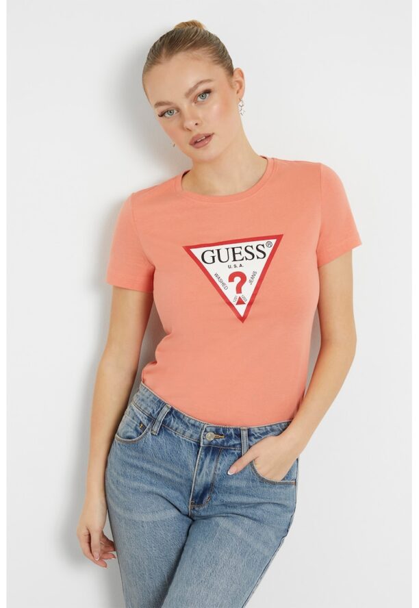 Памучна тениска с лого GUESS