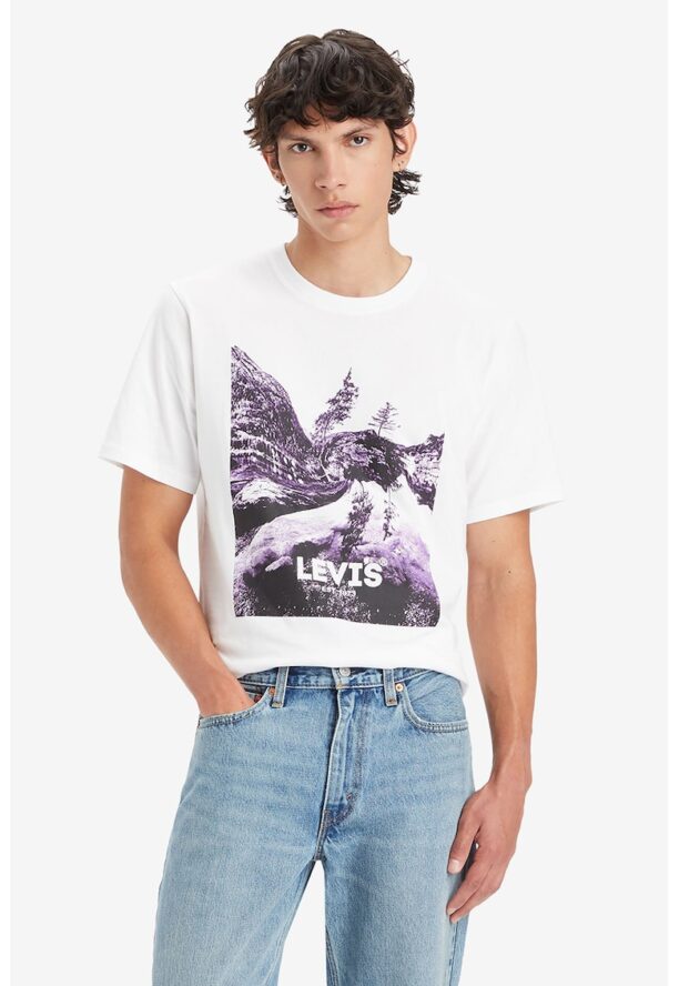 Памучна тениска с лого Levis