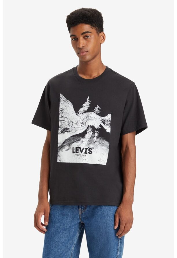 Памучна тениска с лого Levis