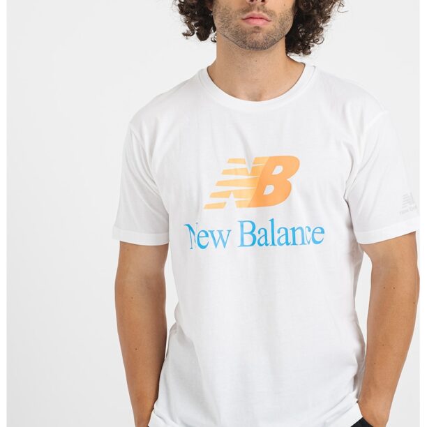 Памучна тениска с лого New Balance